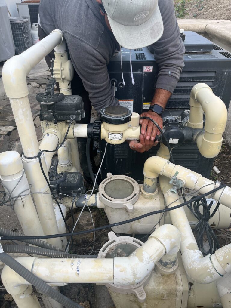 Pool equipment installation in Orchard Hills, CA with a new pump system